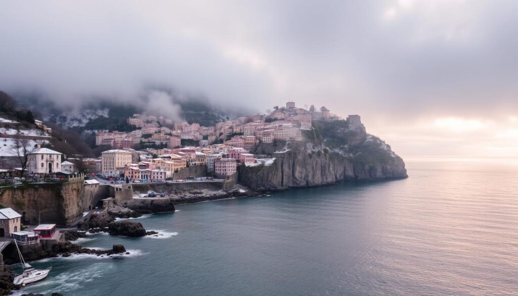 amalfi coast in winter